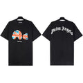 Palm Angels Union Jack Bear Graphic T-Shirt - Black