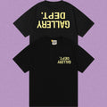 Gallery Dept. Inverted Logo Short Sleeve T-Shirt - Black/Yellow