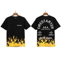 Palm Angels Firestarter Flame Graphic T-Shirt - Black