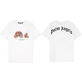 Palm Angels Leopard Print Bear Graphic T-Shirt - White
