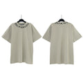 Palm Angels Neckline Collar Logo T-Shirt - Sage Green/Miami